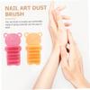 Didiseaon 2pcs Boy Girl Nail Cleaning Brush Hand and Finger Scrub Brush for Manicure Durable Non-slip Design for Home and Travel Yellow and Pink view 4