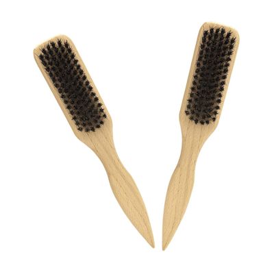 FOMIYES 2pcs Boar Bristle Beard Brush for Men Lightweight Grooming Tools for Beard Shaping and Styling Ergonomic Handle for Daily Care and Travel Use