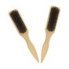 FOMIYES 2pcs Boar Bristle Beard Brush for Men Lightweight Grooming Tools for Beard Shaping and Styling Ergonomic Handle for Daily Care and Travel Use view 1