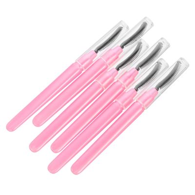 Ipetboom 6pcs Silicone Eyelash Brushes Soft Tips for Precise Mascara Application Portable Makeup Tools for Eyelash Combing and Grooming for Stylish Beauty Routine