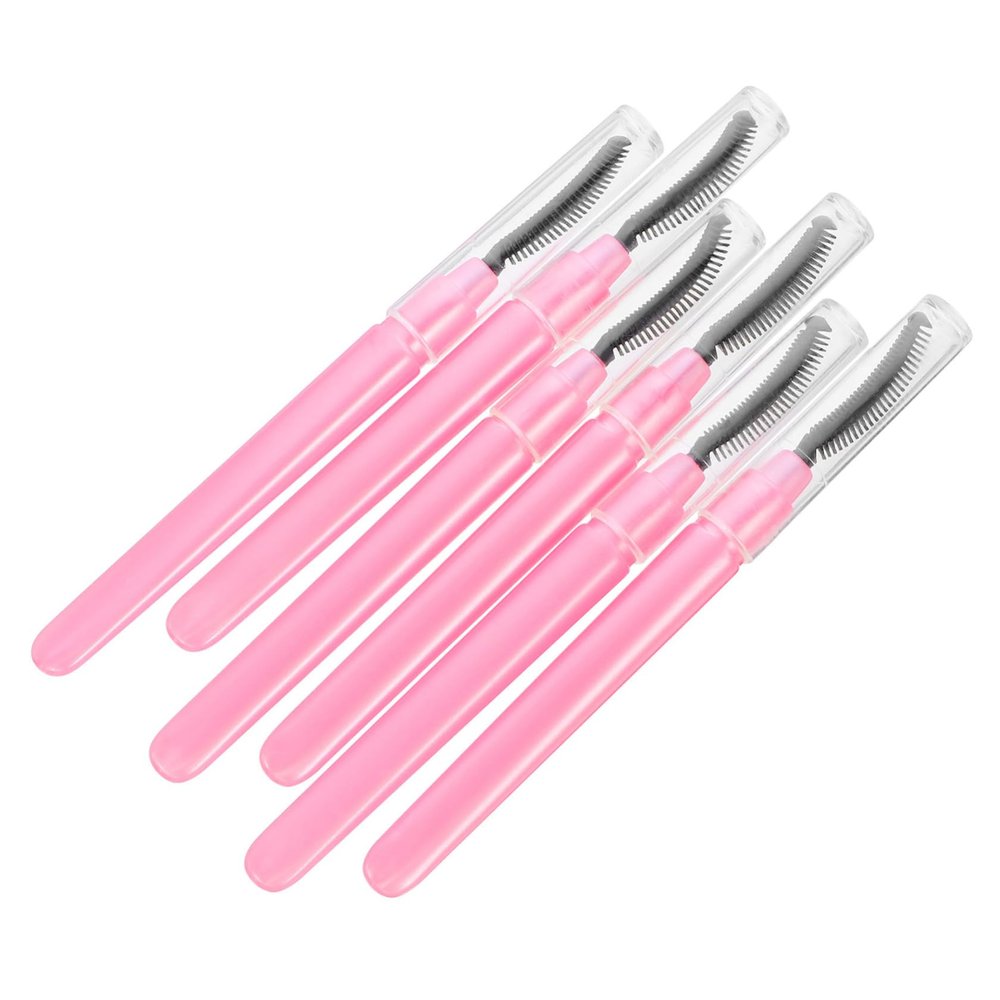 Ipetboom 6pcs Silicone Eyelash Brushes Soft Tips for Precise Mascara Application Portable Makeup Tools for Eyelash Combing and Grooming for Stylish Beauty Routine