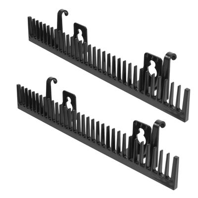 HAPINARY 2pcs Hair Extension Holder Portable Hair Rack for Salon Home Use Sleek Design Styling Stand for Storing Displaying Extensions Black Color