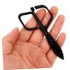 FOYTOKI Nose Hair Trimmer Scissors Grooming Tool for Safe and Painless Eyebrow and Nose Hair Removal Compact Design for Travel and view 2