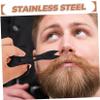 FOYTOKI Nose Hair Trimmer Scissors Grooming Tool for Safe and Painless Eyebrow and Nose Hair Removal Compact Design for Travel and view 4