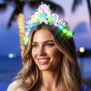 Maeaccx LED Mermaid Crown Seashell Starfish, Light Up Pearl Headband, Beach Party Cosplay Festival Costume Hair Accessories view 2