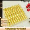 120Pcs Gold Hair Cuffs Hair Jewelry for Braids Loc jewelry Hair Charms for Women Dreadlock Accessories Adjustable Hair Rings Decorations view 2