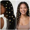 120Pcs Gold Hair Cuffs Hair Jewelry for Braids Loc jewelry Hair Charms for Women Dreadlock Accessories Adjustable Hair Rings Decorations view 3
