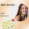 120Pcs Gold Hair Cuffs Hair Jewelry for Braids Loc jewelry Hair Charms for Women Dreadlock Accessories Adjustable Hair Rings Decorations view 4