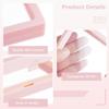 14-Piece Nail Display Storage Box, Floating Frame 3D Design Holder, Clear Press-On Nail Case for Business and Personal Use (4.3 X 4.3) view 4