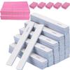 150pcs 80/80 Grit Nail Files Set, Manicures Pedicures Nails Emery Boards File Professional Nail Art Tools for Home,Salon,Clients,Strong, 2 Sided view 1