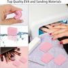 150pcs 80/80 Grit Nail Files Set, Manicures Pedicures Nails Emery Boards File Professional Nail Art Tools for Home,Salon,Clients,Strong, 2 Sided view 4