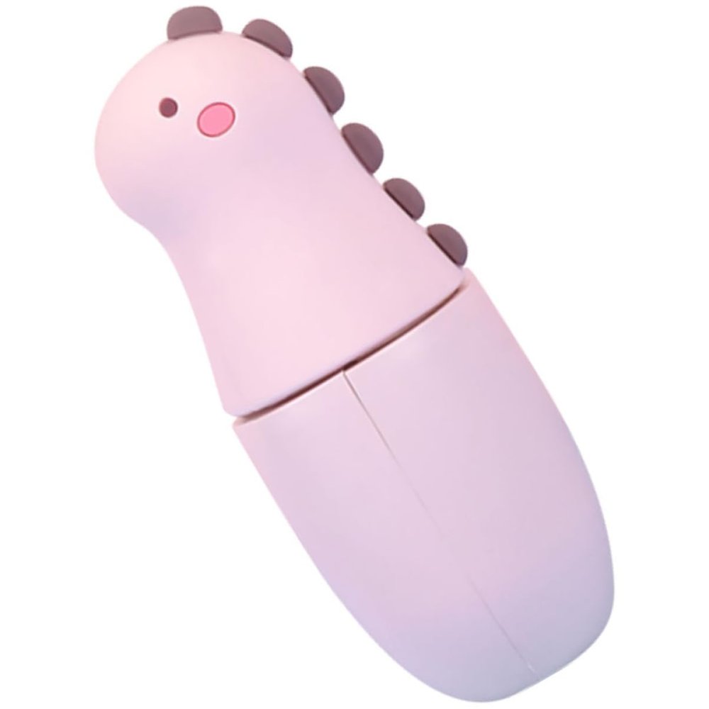 MERRYHAPY 1pc Cartoon Dinosaur Nano Facial Mister Handheld Hydrating Mist Sprayer for Moisturizing Skin USB Rechargeable Portable Steamer for Travel Office and Daily Use Pink