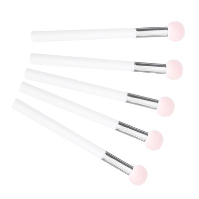 5 Pcs Sponge Powder Puff Makeup Brushes with Wooden Handles