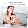 5 Pcs Sponge Powder Puff Makeup Brushes with Wooden Handles view 2