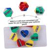 FOYTOKI 60pcs Heart Shape Eyeliner Pencil Sharpener Compact Makeup Tool for Eyebrow and Eyeliner Pencils Design for and Sharing for School and Parties view 4