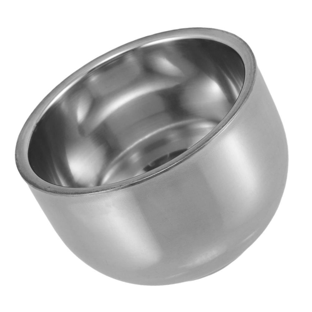 ORFOFE Men's Shaving Soap Box Double Layer Shaving Dish Stainless Steel Shaving Bowl Travel-friendly Stylish Design