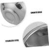 ORFOFE Men's Shaving Soap Box Double Layer Shaving Dish Stainless Steel Shaving Bowl Travel-friendly Stylish Design view 3