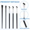 5 PCS Thin Eyeliner Brush, Professional Flat Angled Eyeliner Brush, Soft Eyeliner Smudge Brushes, Small Makeup Brushes for Professional Beauty Cosmetic Tool view 3