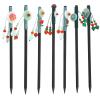 PLAFOPE 7pcs Vintage Hair Accessories Wooden Hair Sticks Tassel Bun Chinese Style view 1