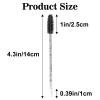 100pcs Eyelash Brush Lip Brush for Eyelash Extension, 100PCS Pink Disposable Plastic Nail Art Tattoo Glue Rings Holder view 3