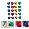 Veemoon 60pcs Heart Shape Pencil Sharpener for Office Brow Pencil Sharpen Tool view 3