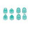 Elitzia 8pcs Professional Vortex Skincare Tip Set Multi-Shape Exfoliating Skin Cleaning Heads for Dermabrasion Machines (Cyan) view 1