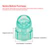 Elitzia 8pcs Professional Vortex Skincare Tip Set Multi-Shape Exfoliating Skin Cleaning Heads for Dermabrasion Machines (Cyan) view 2