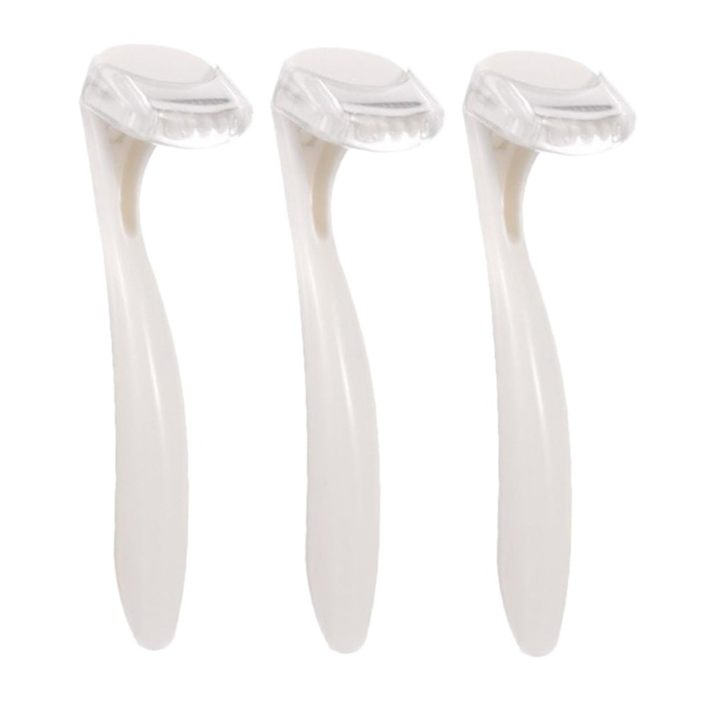 PartyKindom 3pcs Portable Facial Hair Remover for Women Manual Trimmer for Smooth Skin Travel-ready Lightweight and Compact for and Grooming The Go
