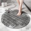Shower Foot Scrubber Mat with Non-Slip Suction Cups, Shower Foot Back Scrubber Massage Pad, Silicone Back Body Exfoliator Massager Cleaner Washer, for Spa at Home,Gray view 2