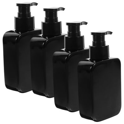 Gatuida 4pcs Lotion Bottle Press Pump Refillable Shampoo Dispenser for Hair Body Care