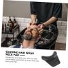 Alipis Suction Cup Shampoo Bowl Neck Rest Cushion Soft Silicone Support Pillow for Hair Salon Wash Sink Non-Slip Spa Neck Rest for Client Comfort view 3