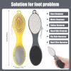 3Pcs 4 in 1 Foot File Callus Remover with Pumice Stone,Foot Rasp Sandpaper,Professional Pedicure Tools for Dead Skin Removal Home Foot Care Ergonomic Non Slip Handle view 2