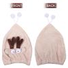 BESTYASH Cute Shower Cap for Dry Hair Fast-drying Microfiber Hat Shower Cap for Long Hair view 2