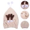 BESTYASH Cute Shower Cap for Dry Hair Fast-drying Microfiber Hat Shower Cap for Long Hair view 3