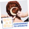 ADOCARN 12pcs Donut Bun Hair Shaper Bun Hair Maker for Girls Safe Material Simple Design view 4