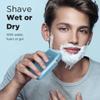 Electric Razor, Electric Shaver for Men, Upgraded Foil Shaver with 3 Speeds, Double Floating Blade IPX7 Waterproof Wet/Dry LED Display USB Type C Rechargeable Blue view 2