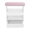 Portable Esthetician Trolley Cart,Pedicure Foot Bath Trolley with Wheels,Manicure Foot Rest Stand for Foot Rest Pedicure Manicure Funiture Massage Table Salon Supplies view 3