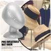 LOORGVEL Inflatable Pvc Hat Support Wig Holder Hat Display Holder Stands for Display Wig Cap view 3