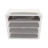 Ylwxzenith Acrylic Jewelry Organizer with Four Layers, Transparent Design, Ideal for Dressing Table and Desk, Store Makeup and Accessories Neatly view 2