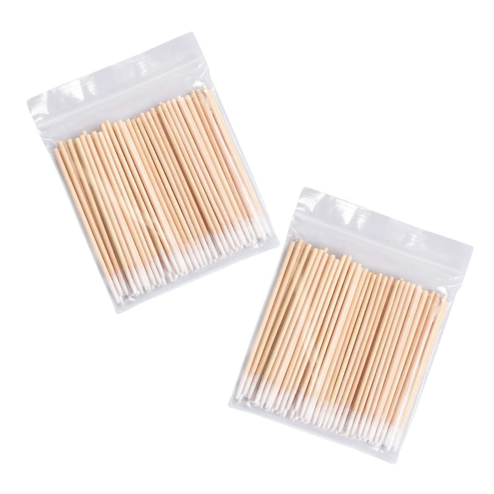 CALLARON 1000pcs Precision Tip Cotton Swabs One-use Makeup Sticks Eyebrow Cleaning Rods Eyelash Cleaning Sticks Makeup Supply