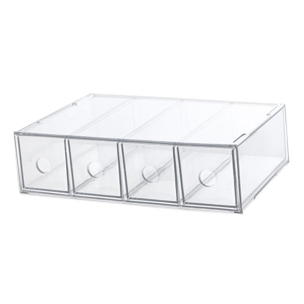 ABOOFAN Acrylic Makeup Organizer Compartment Storage Box Vanity Organizer Makeup Beauty Product Holder Countertop Dresser Bathroom