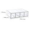 ABOOFAN Acrylic Makeup Organizer Compartment Storage Box Vanity Organizer Makeup Beauty Product Holder Countertop Dresser Bathroom view 2