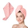 5 Pack Microfiber Hair Towel,Hair Turbans for Wet Hair,Super Absorbent Microfiber Hair Towel for Curly Hair,Head Towel to Dry Hair Quickly (Pink) view 1