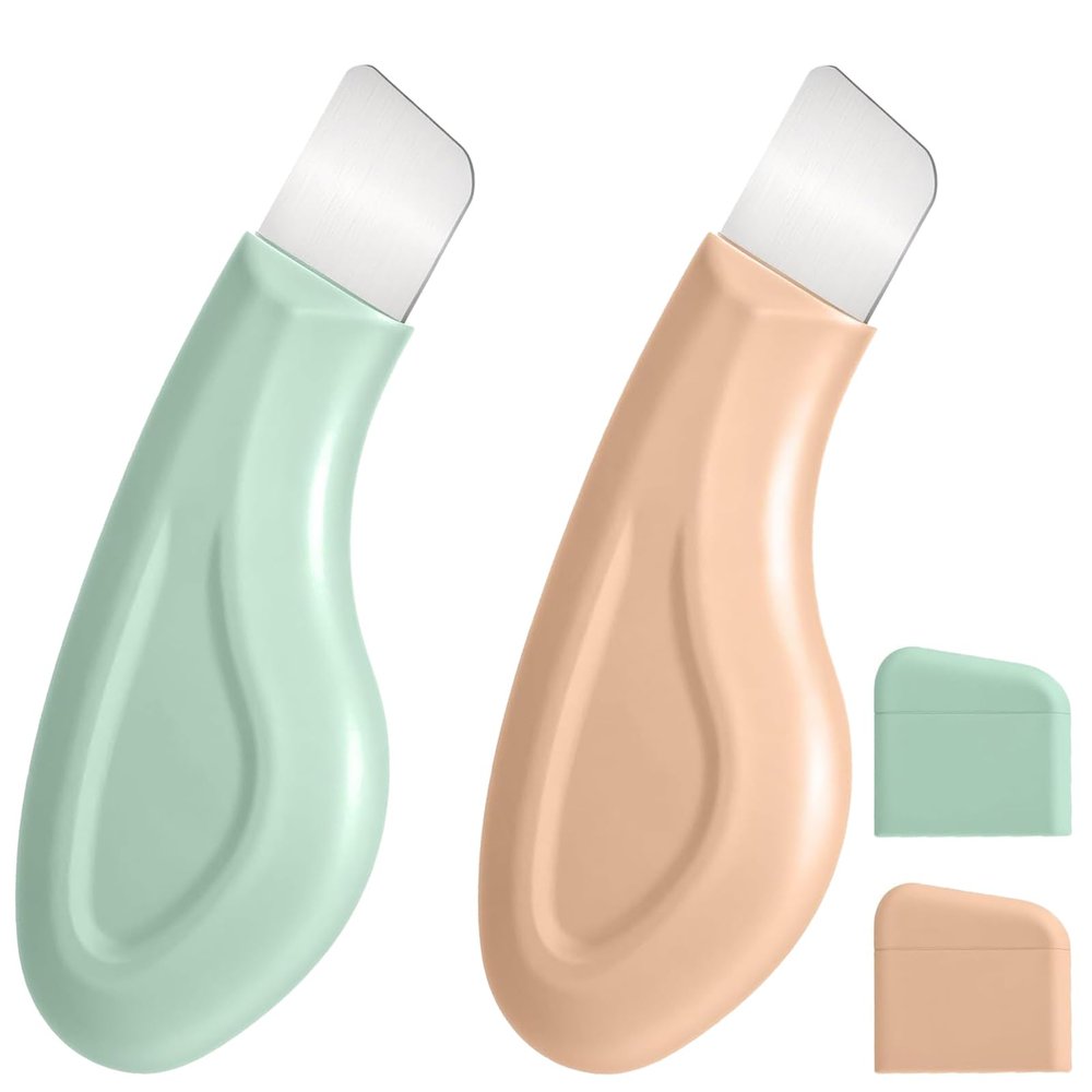 2PCS Blackhead Remover Tool for Face & Nose, Silicone Face Scraper for Deep Cleansing Skin Care Tools Set, Nose Blackhead Remover & Gentle Skin Scrubber for Men & Women, Safe Blackhead Extraction Kit
