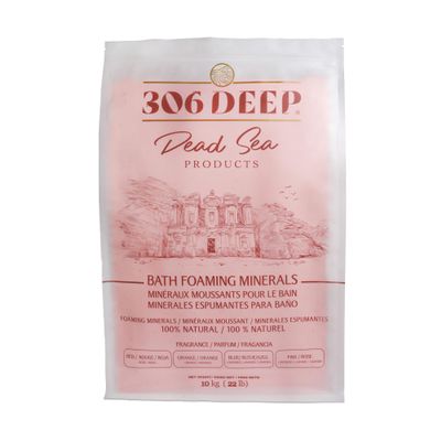 306 Deep Dead Sea Bath Salts Foaming Minerals - Orange Dead Sea Coarse Mineral for Soaking with Orange Essential Oils, Alternative to Magnesium Flakes and Epsom Salt, Relaxing Bath Products