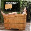 CIYODO Wooden Bathtub Head Pillow Detachable Head Rest for for Relaxing Bath Fits Tub Styles Bath Accessory view 4