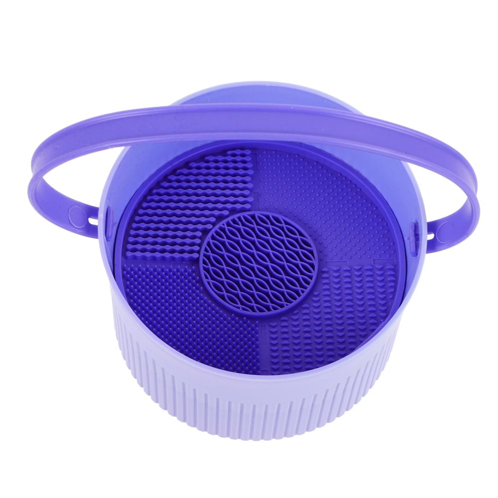 BRIGHTFUFU Cosmetic Brush Cleaner Makeup Brush Sponge Storage Cleaning Bowl for Makeup Tools