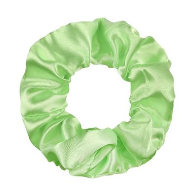 14 Pcs Satin Cloth Hair Scrunchies, 3.94 Inch Elastic Ponytail Clips, Elastic Curly Hair Ties and Ropes for Women Hair Accessories, Party, Holiday Dress Accessories (Grass Green)