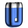 Mini Dual-Head Electric Shaver, Upgraded Pocket Shaver USB Shavers, Mini Portable Electric Shavers, Washable Double Head Razor, for Home, Car (Blue) view 1