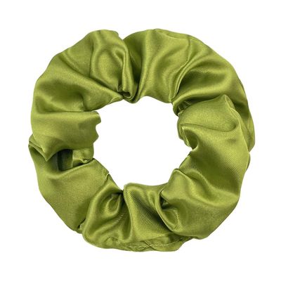 14 Pcs Satin Cloth Hair Scrunchies, 3.94 Inch Elastic Ponytail Clips, Elastic Curly Hair Ties and Ropes for Women Hair Accessories, Party, Holiday Dress Accessories (Matcha Green)